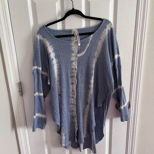 Intimately Free People Little Dream Tie Die Pj Shirt Size Large